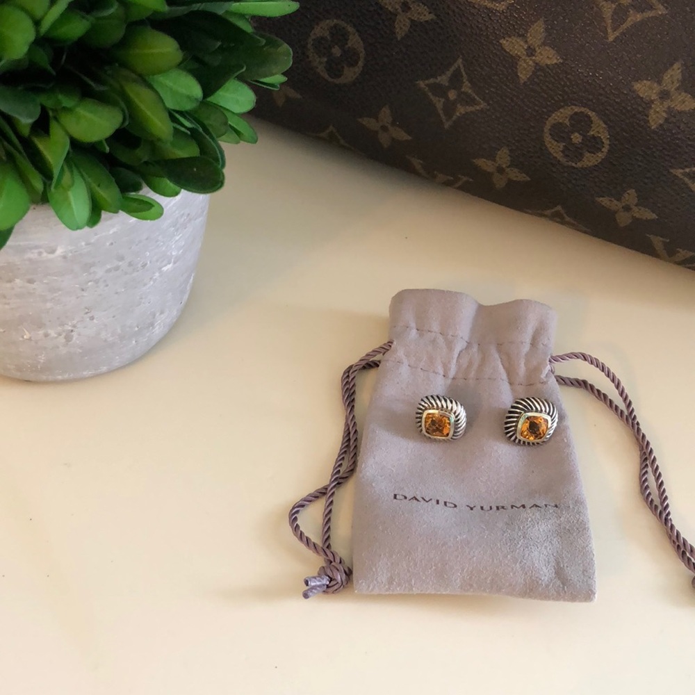 David Yurman Citrine Petite Albion Earrings